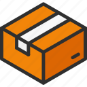 box, cardboard, close, isometric, package