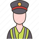 traffic, warden, guard, security, staff