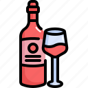 wine, glass, beverage, alcohol, bottle, drink