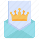 crown, celebration, fun, birthday, invitation, card, party