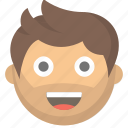 dude, emoji, face, guy, happy, man, person