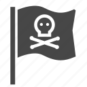 death, flag, pirate, skull