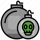 bomb, skull, explosion, explosive, death