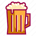 alcohol, beer, beverage, drink, glass, jar, restaurant