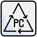 pc, ecology, plastic, recycle, symbol