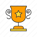 achievement, award, cup, prize, reward, success, trophy