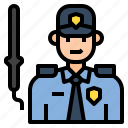 avatar, character, guard, man, security, uniform