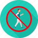 cross, no crossing, prohibit, prohibited, walk, sign, warning