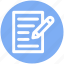 document, file, page, pen, sheet, text 