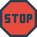 stop, sign, traffic, road