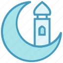 islam, moon, mosque, muslim, night, ramadan, religious