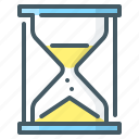 deadline, hourglass, time