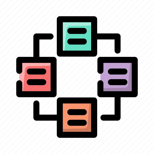 Workflow, flowchart, hierarchy, diagram, graph, data, document icon - Download on Iconfinder