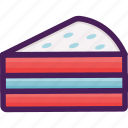 bakery, cake, dessert, pastries, slice