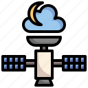 weather, cloud, moon, satellite, connection