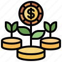 bonus, business, finance, growth, motivation, plant, profit