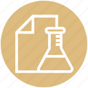 chemical, flask, lab, laboratory, liquid, science, test tube