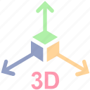 3d, arrows, box, education, formula, math, science