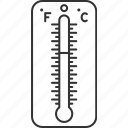 thermometer, temperature, celsius, fahrenheit, scale