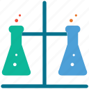 flask, lab test, laboratory, test tubes