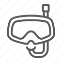 diving, dive, mask, scuba, glasses, ocean, underwater