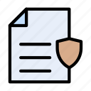 protection, security, shield, document, file