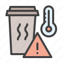 hot, hot drink, cup, coffee, attention, food temperature