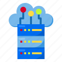 cloud, data, database, server, storage