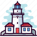 architecture, building, house, light, lighthouse, sea