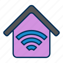 wifi, house, home, signal, connection, wireless