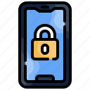 lock, mobile, phone, padlock, communications, security