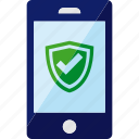 antivirus, phone, safe, security, shield, smartphone