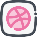 dribbble, logo, media, network, social, web