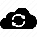 arrows, cloud, online, storage, sync, syncing, update