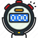 stopwatch, timer, time, clock, watch, sports