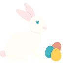 bunny, easter, eggs, paschal, play, rabbit