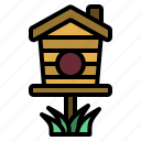 spring, birdhouse, pet, garden, nest