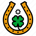 horseshoe, shamrock, luck, st, patrick