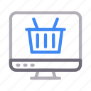 cart, ecommerce, online, screen, shopping