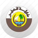 country, qatar, state, state emblem