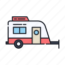 caravan, camping, trailer, vehicle, travel