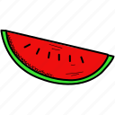 fruit, melon, summer, watermelon