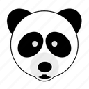 animal, bamboo, bear, face, happy, panda, zoo