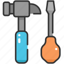 edit tools, improvement, maintenance, repair, screwdriver, settings, tools