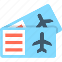 air ticket, airplane, plane ticket, ticket, travel