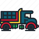 dump, truck, transportation, heavy, vehicle, construction, mover