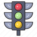 road, light, signal, traffic, led