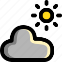 cloud, cloudy, forecast, network, summer, sun, weather