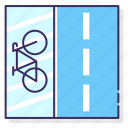 bicycle, bike, lane