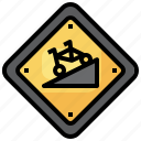 hill, road, signs, regulation, traffic, sign, warning